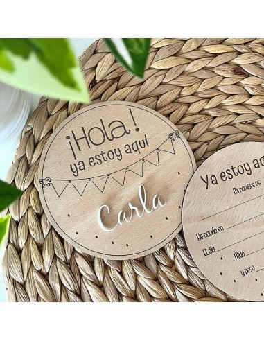 Placa bienvenida