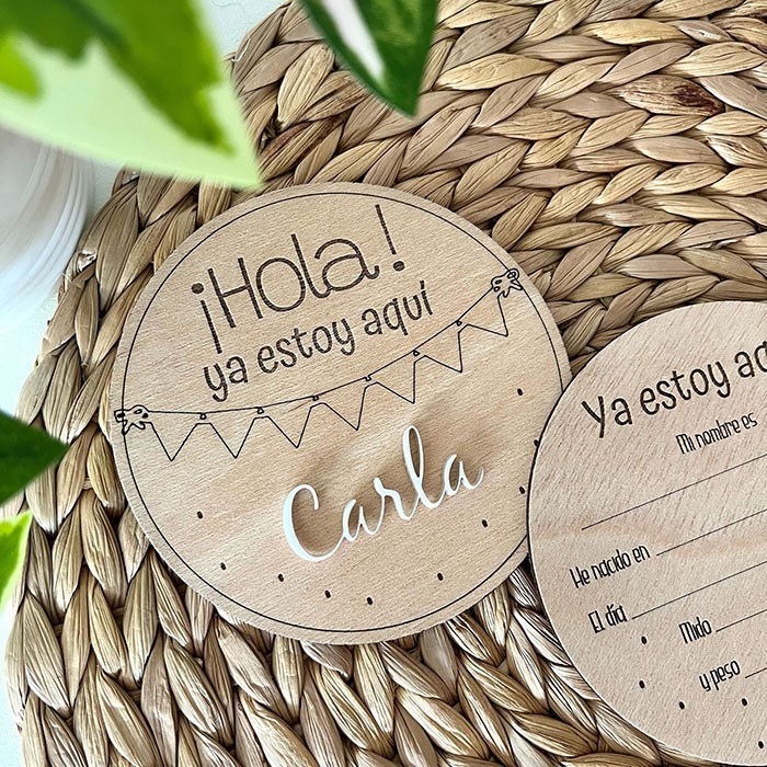 Placa bienvenida