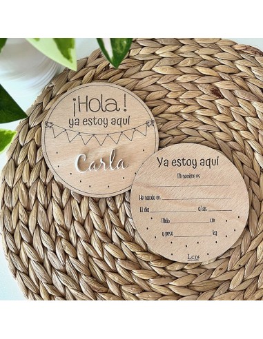 Placa bienvenida