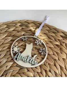 Bola navidad gatito
