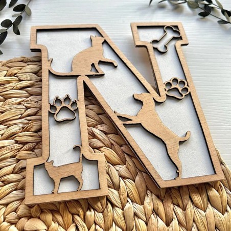 Inicial Animales madera