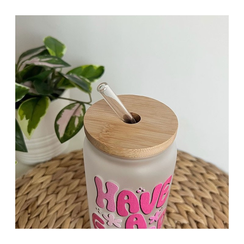 Vaso cristal translucido personalizable