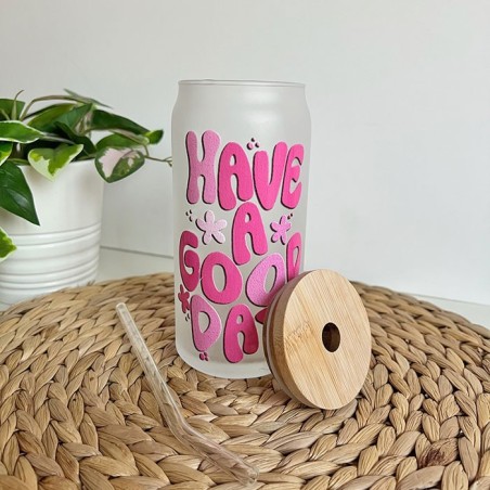 Vaso cristal translucido personalizable