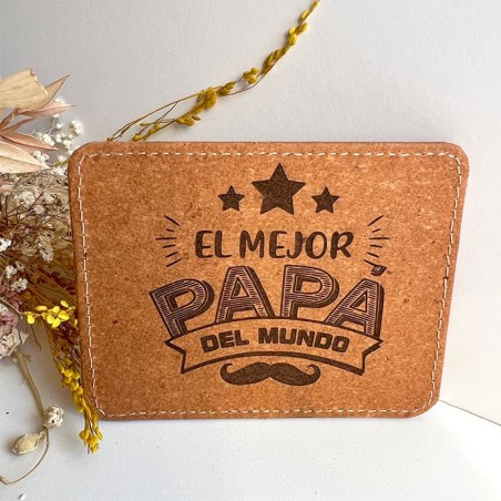Tarjetero cuero