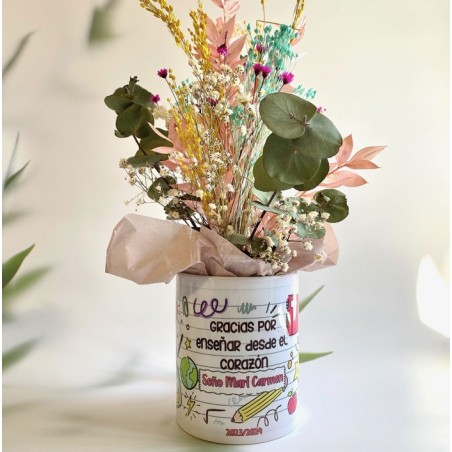 Taza flores profe