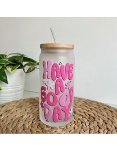 Vaso cristal translucido personalizable
