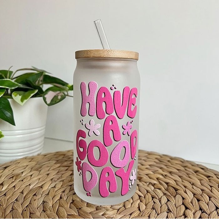 Vaso cristal translucido personalizable