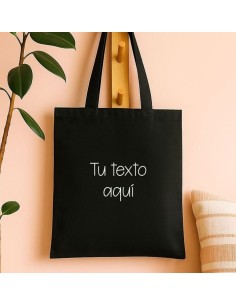 Totebag negra personalizable